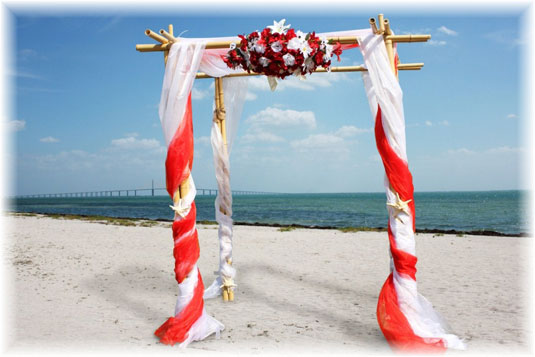 Heiraten in Florida am Strand von Anna Maria Island